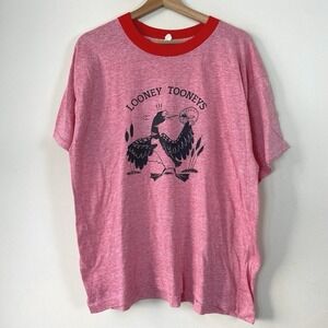 Vintage 90's Looney Tunes Parody Canada Bird Goose Animal Art Tee Shirt - XL/XXL